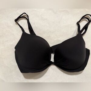 Victorias Secret Padded Demi Bra Black with Adjustable Straps- Size 32D